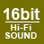 16bit Hi-Fiサウンド